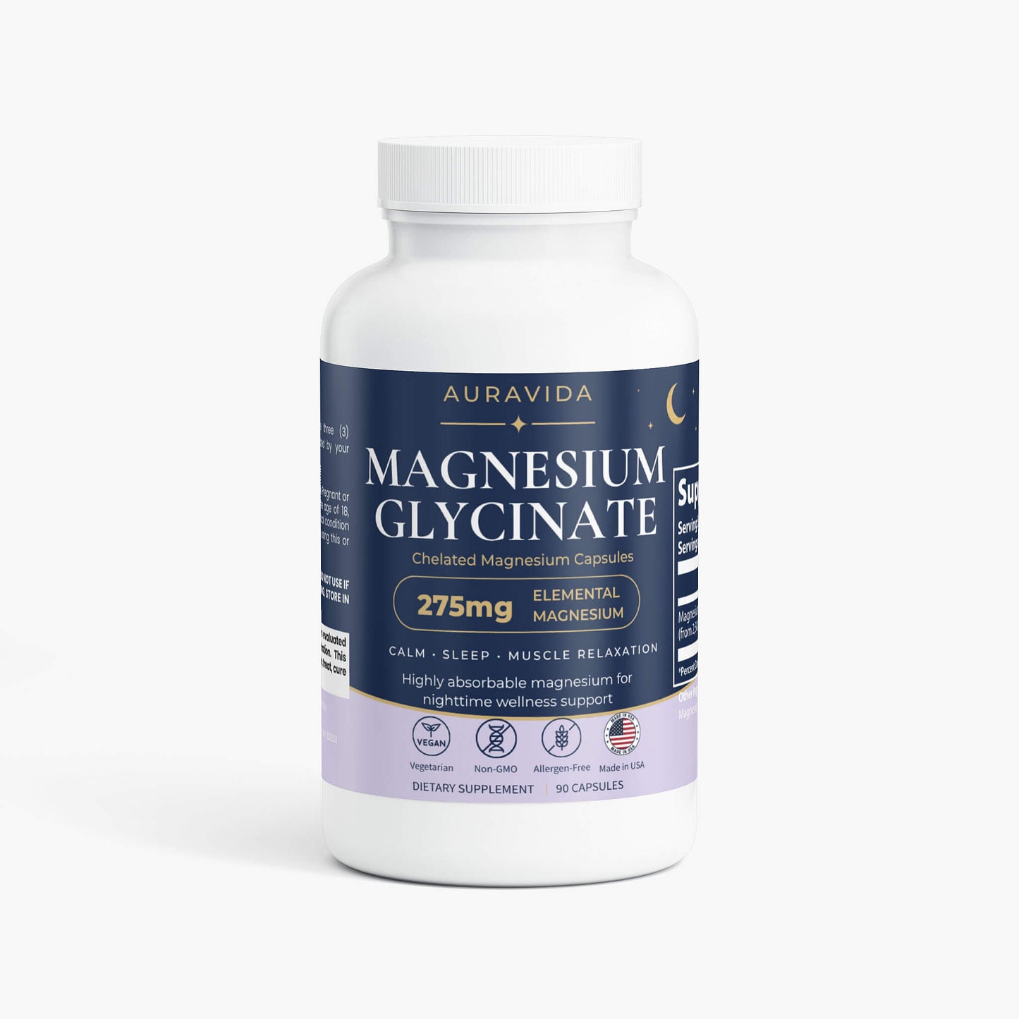 Magnesium Glycinate Capsules | Sleep & Relaxation Support