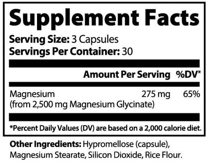 Magnesium Glycinate Capsules | Sleep & Relaxation Support